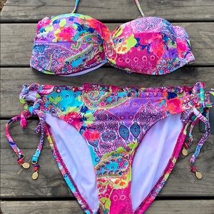 boho ruffle bikini
